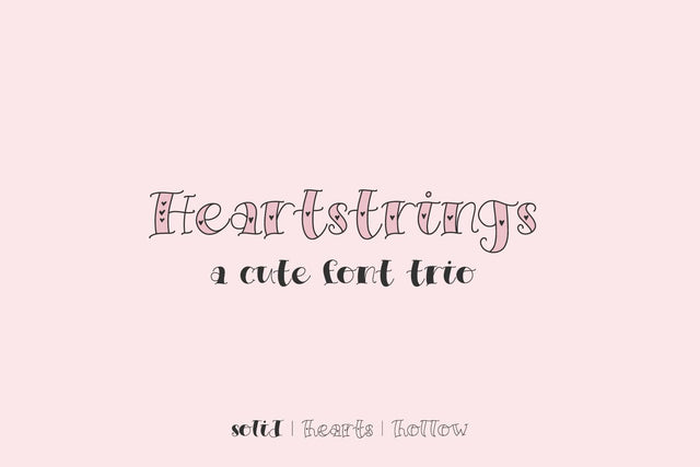 Heartstrings Serif Trio Font Beck McCormick 