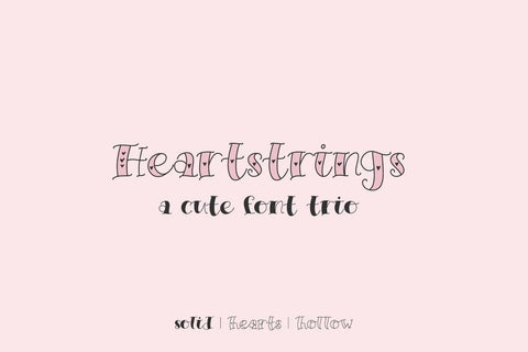 Heartstrings Serif Trio Font Beck McCormick 