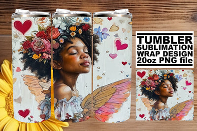 Heartwarming 20oz Tumbler Wrap for Valentines Sublimation afrosvg 