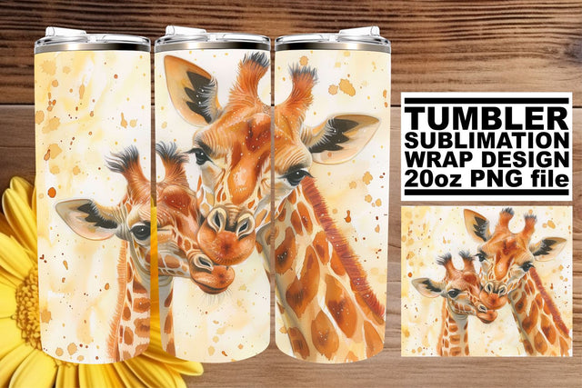 Heartwarming Mom & Baby Animal Tumbler Wrap: Motherly Tribute Sublimation afrosvg 
