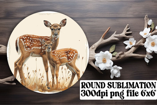 Heartwarming Mom & Baby Sublimation Bundle - Round, Keychain, Car Coaster Sublimation afrosvg 