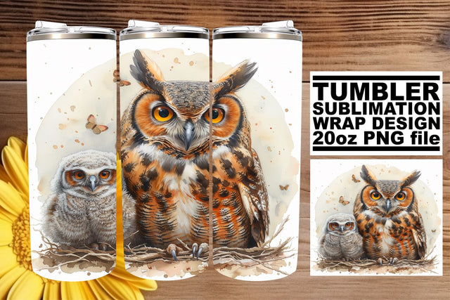 Heartwarming Mom & Cub Wildlife Tumbler: Mother's Embrace Sublimation afrosvg 