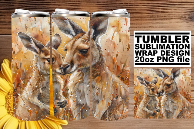 Heartwarming Wildlife Mommy & Me Tumbler: Mom's Day Delight Sublimation afrosvg 