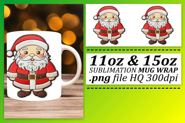 Heartwarming Winter Art: 3D Embroidery Mug Sublimation afrosvg 