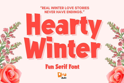 Hearty Winter Font Dm Letter Studio 