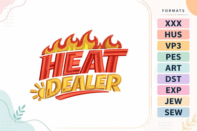 Heat Dealer Summer Embroidery Design Embroidery/Applique DESIGNS sg embroidery 