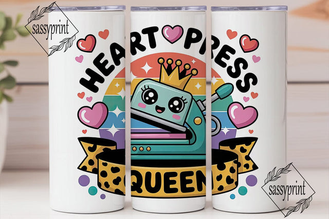 Heat Press Queen 20oz Tumbler Wrap Sublimation sassyprint 