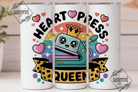 Heat Press Queen 20oz Tumbler Wrap Sublimation sassyprint 