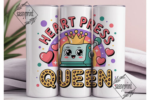 Heat Press Queen 20oz Tumbler Wrap Sublimation sassyprint 