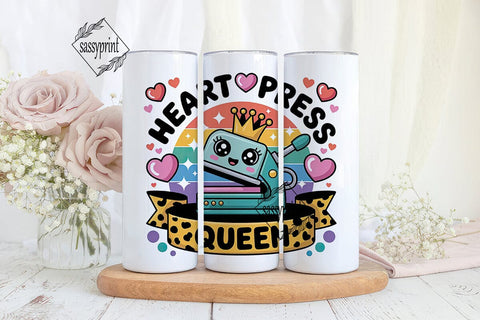 Heat Press Queen 20oz Tumbler Wrap Sublimation sassyprint 