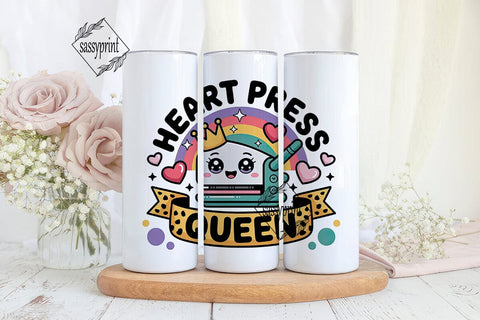 Heat Press Queen 20oz Tumbler Wrap Sublimation sassyprint 