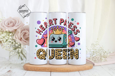 Heat Press Queen 20oz Tumbler Wrap Sublimation sassyprint 