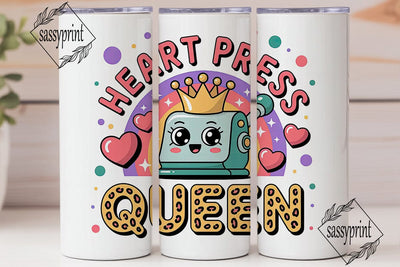 Heat Press Queen 20oz Tumbler Wrap Sublimation sassyprint 