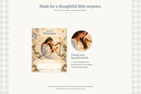 Heavenly Christmas Money Cards Sublimation BijouBay 