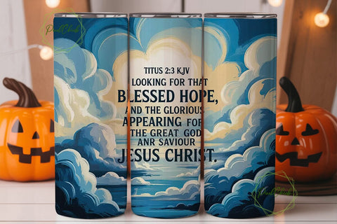 Heavenly Clouds Tumbler Wrap Sublimation PixelChick 