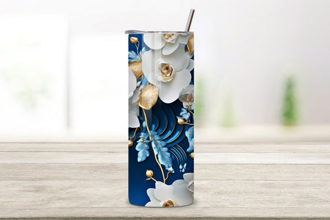 Heavenly Orchid Tumbler Wrap, Seamless Wrap PNG, Pink Orchid Flowers 20 oz Skinny Tumbler Wrap, Tumbler Wrap, Digital Download PNG, Straight & Tapered PNG Sublimation FloridPrintables 