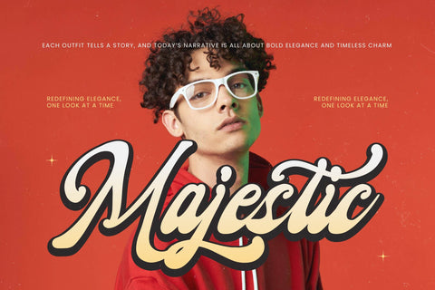 Heavenly Slices - Retro Bold Script Font Letterena Studios 