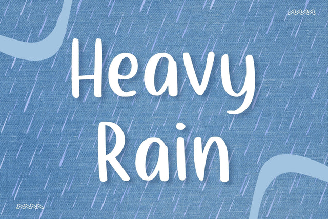Heavy Rain Font Aisyah 