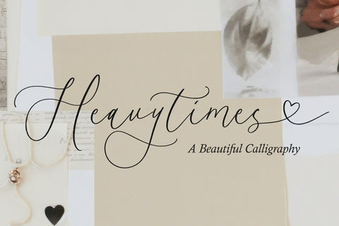 Heavytimes Heart & Tail Font Font Balpirick 
