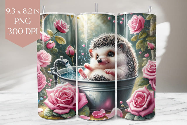 Hedgehog Tumbler Wrap Sublimation BijouBay 