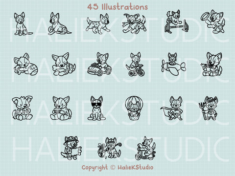 Heelers Vol. 2 SVG Design Set SVG HalieKStudio 