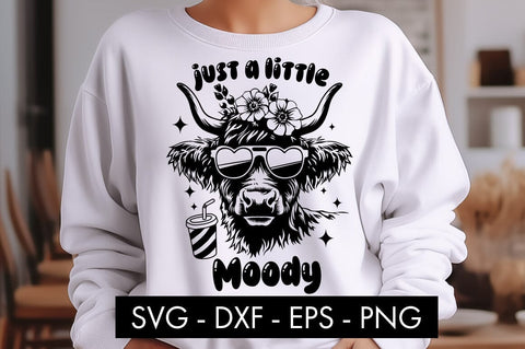 Heifer Cow Just A Little Moody SVG SVG Freeling Design House 