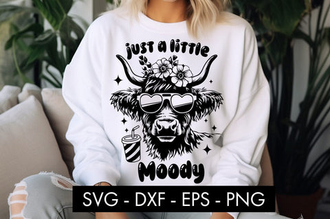 Heifer Cow Just A Little Moody SVG SVG Freeling Design House 