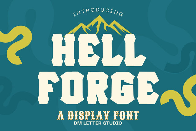 Hell Forge Font Font Dm Letter Studio 