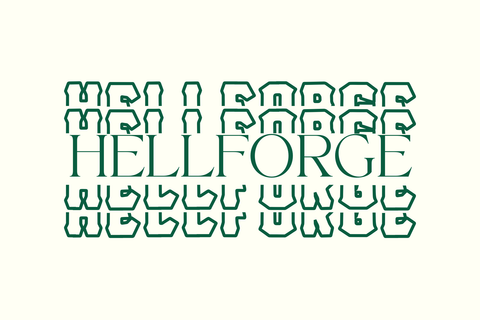 Hell Forge Stacked Monogram Font Font Dm Letter Studio 