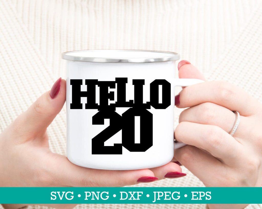 Hello 20 cake topper svg, Cake topper svg, Birthday cake topper svg ...