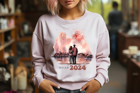 Hello 2024, New Year Sublimation Design SVG CraftLabSVG 