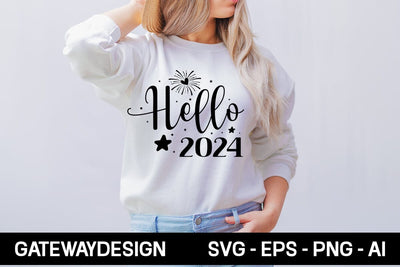 Hello 2024 Svg Design SVG designmaster24 