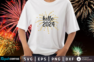 Hello 2024 Svg Design SVG Regulrcrative 
