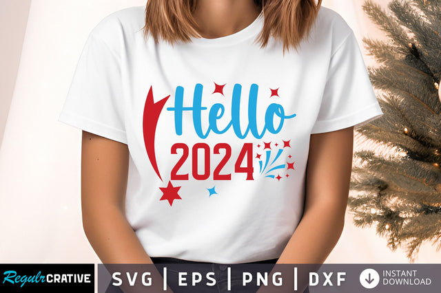 Hello 2024 svg design SVG Regulrcrative 