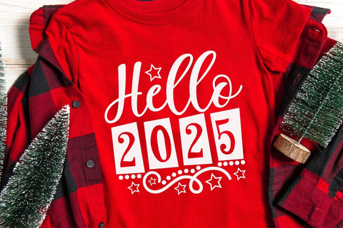 Hello 2025| New Years 2025 SVG Cutting Files. SVG CosmosFineArt 
