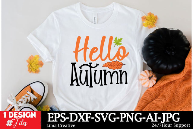 Hello Autumn SVG Cut File SVG Insomnia Std 