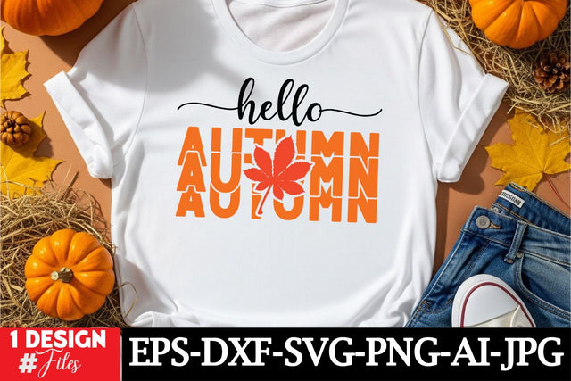 Hello Autumn SVG Cut File SVG Insomnia Std 