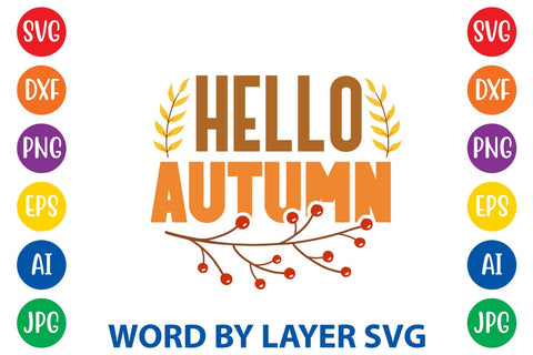 Hello Autumn SVG DESIGN SVG Rafiqul20606 