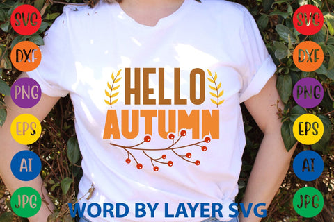 Hello Autumn SVG DESIGN SVG Rafiqul20606 
