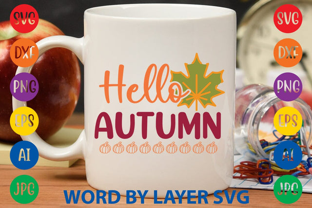 Hello Autumn SVG DESIGN SVG Rafiqul20606 