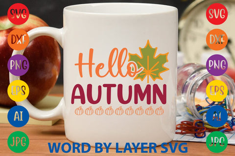 Hello Autumn SVG DESIGN SVG Rafiqul20606 