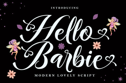Hello Barbie Script Font muhammadzeky 