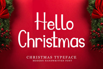 Hello Christmas Font LetterdayStudio 