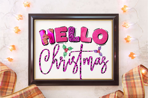 Hello Christmas png design Sublimation Regulrcrative 