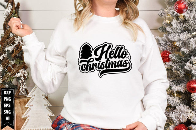 Hello Christmas Svg, Funny Christmas Svg SVG shah alam 