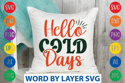Hello Cold Days svg design SVG Rafiqul20606 