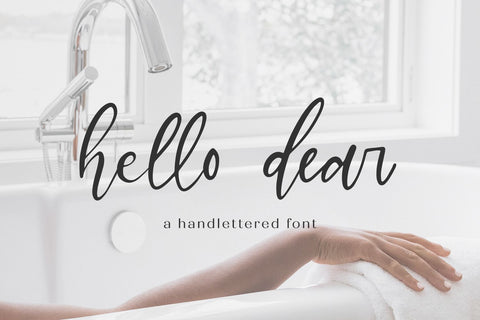 Hello Dear Script Font Beck McCormick 