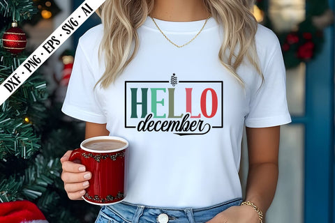 Hello December Svg, Christmas Svg Designs SVG shah alam 