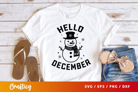 Hello December Svg Design SVG Designangry 