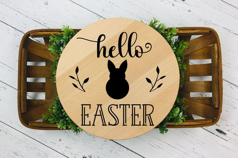 Hello Easter - Farmhouse Easter Sign SVG SVG CraftLabSVG 